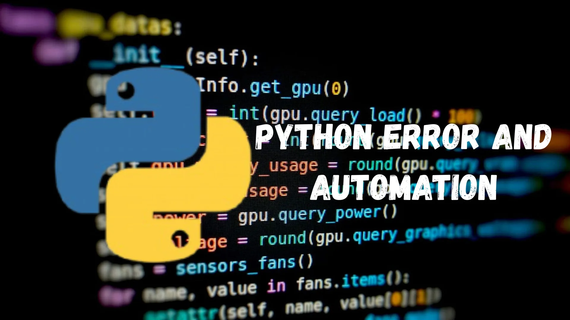 Fixing Python Errors